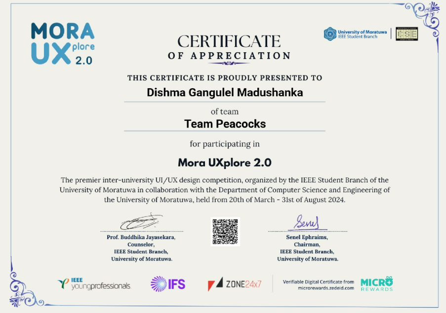 First Round Up Achievement